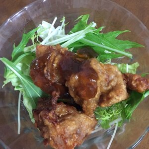 【中華ごま】鶏の唐揚げサラダ丼